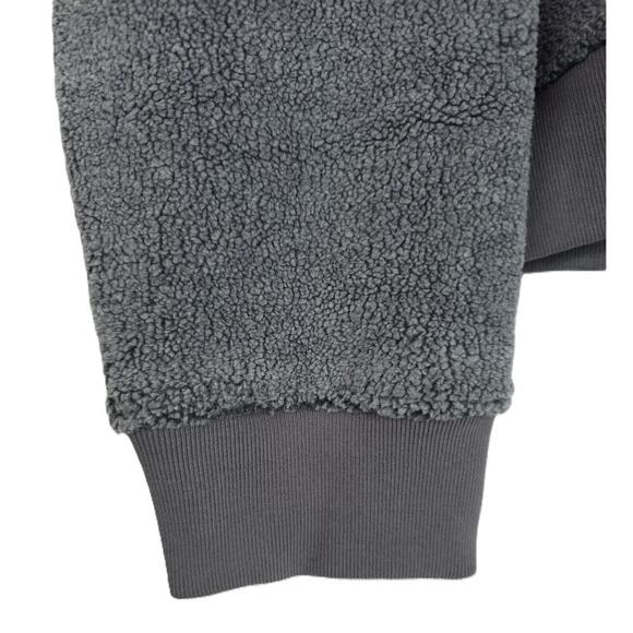 ATM Anthony Thomas Melillo Men's Sherpa Fleece Full-Zip Jacket Charcoal XXL NWT - Picture 4 of 5